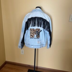 Custom Denim Jacket with Fringe